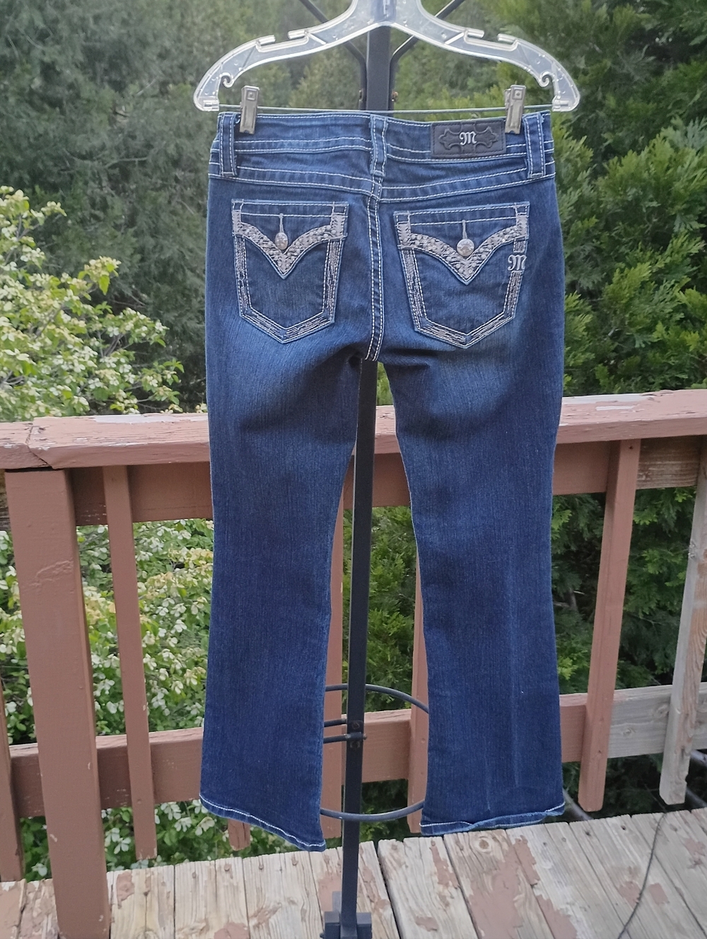 Miss Me Embellished Flare Jeans sz 28 - Picture 5 of 10